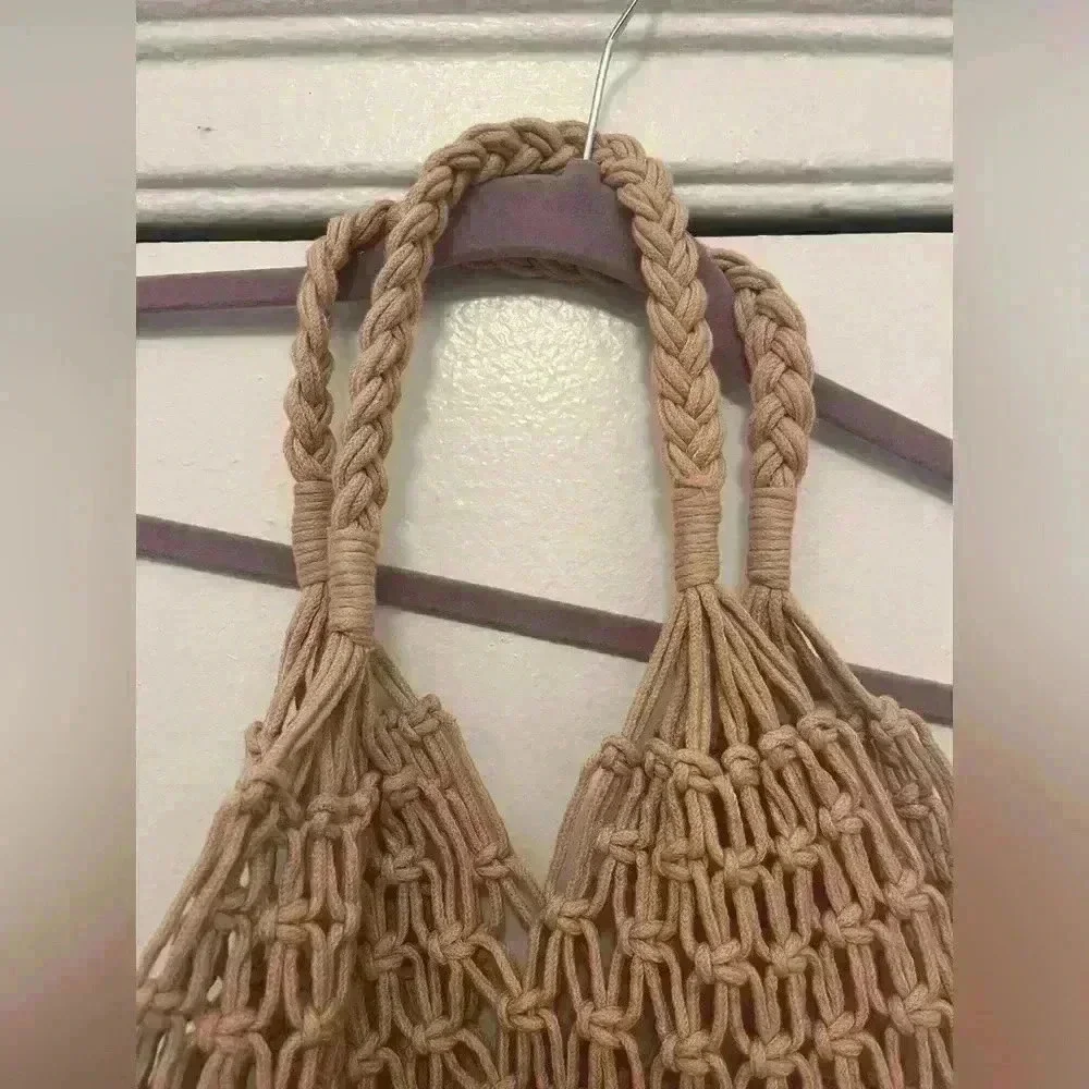 Crochet Macramé Tote
